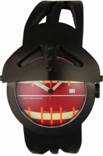 ZENO-WATCH BASEL Gladiator Half-Hunter Black Red Dial Ref. 3882Q-bk-i7 Swiss Quartz Cal. ETA 555.115 LTD/250