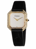  CATENA Secession 657 Mechanical Gold Plated Ref. 414-1-1 crystals set case ETA 2512 hand wound caliber